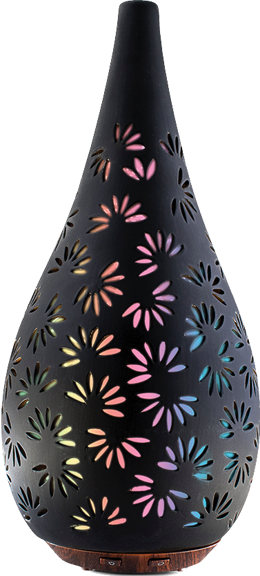 black daisy design diffuser