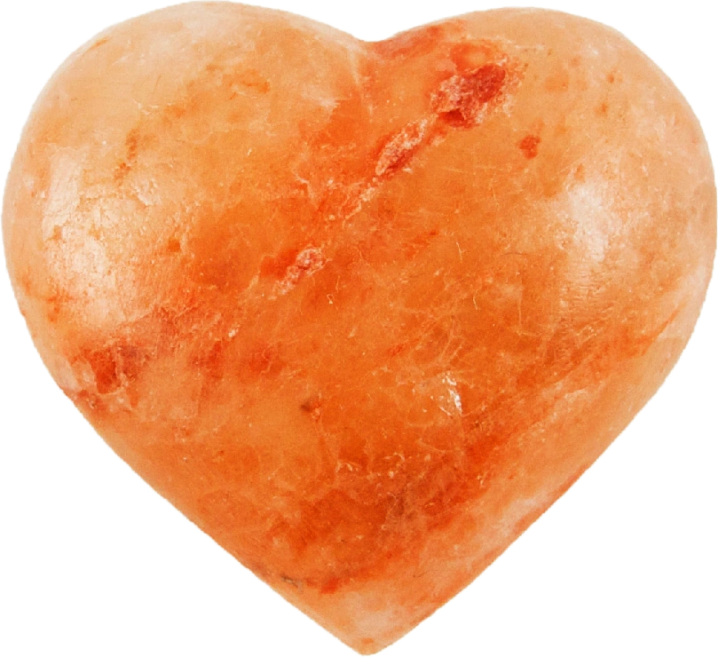 heart shaped salt massage stone