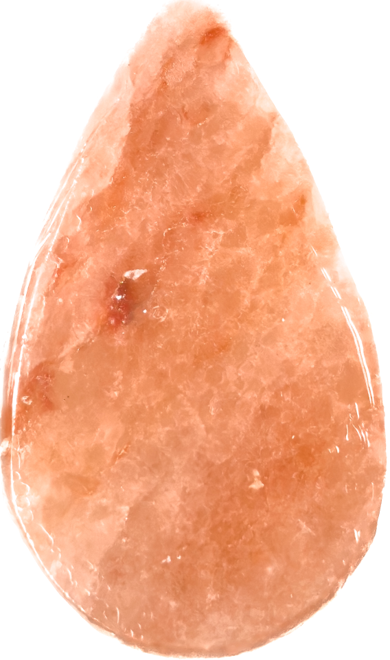 petal shaped salt massage stone