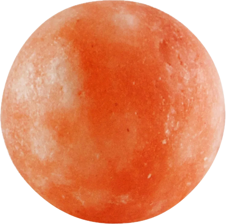 sphere shaped salt massage stone