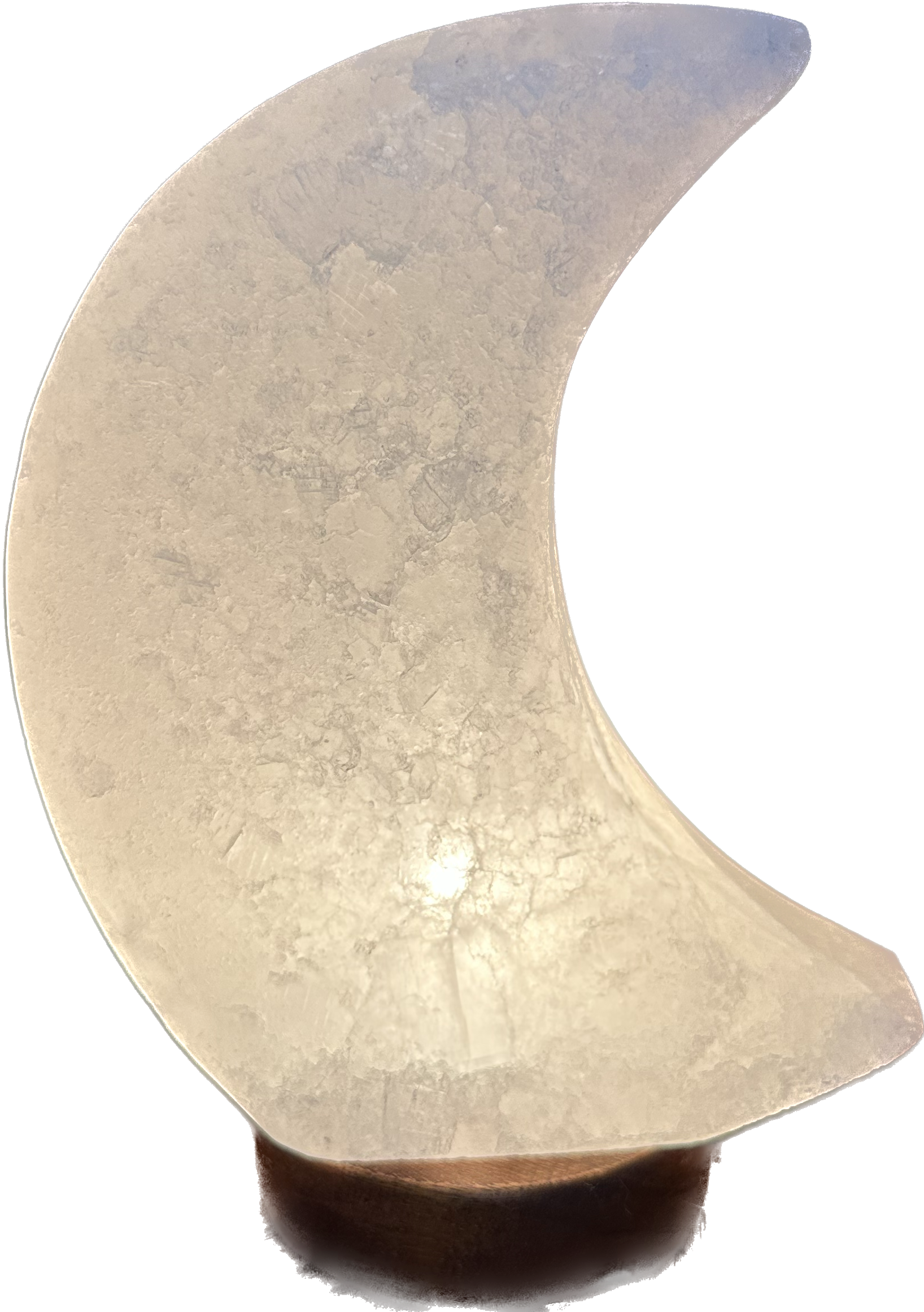 moon shaped salt lamp