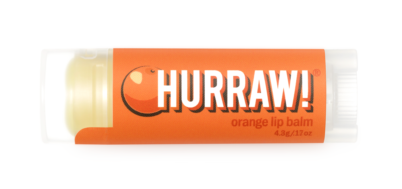 Orange scented lip balm